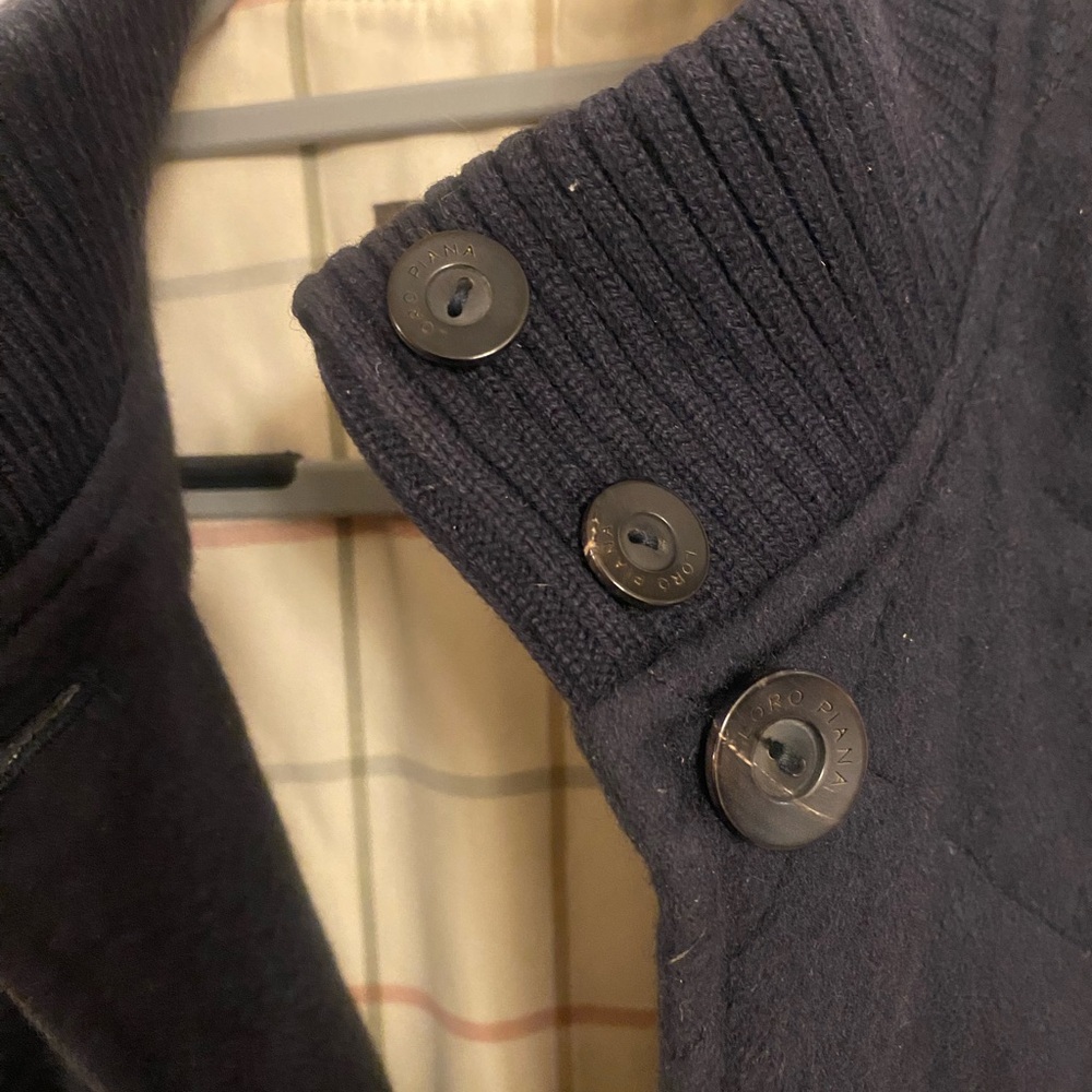 Loro Piana Dark Navy Blue Cashmere Quilted Vest - Picture 4 of 14